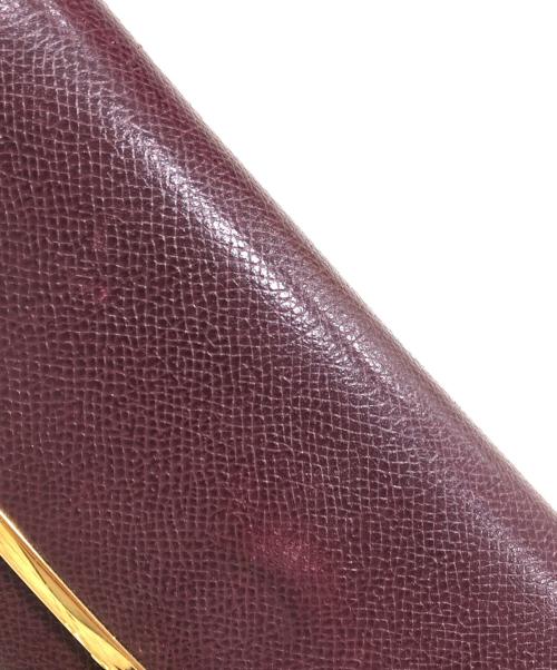 Salvatore Ferragamo（サルヴァトーレ フェラガモ）Salvatore Ferragamo (サルヴァトーレ フェラガモ) ガンチーニロングウォレット バーガンディーの古着・服飾アイテム