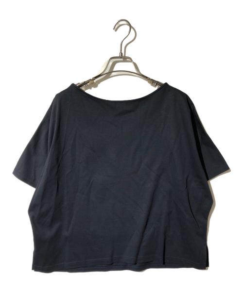 BEARDSLEY（ビアズリー）BEARDSLEY (ビアズリー) 後パッチワークカットソー ネイビー サイズ:FREEの古着・服飾アイテム