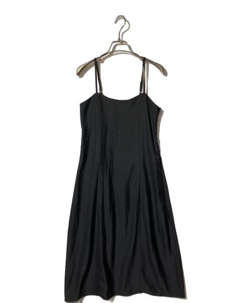 anuans（アニュアンス）anuans (アニュアンス) クロシェニットマーメイドワンピース ブラック サイズ:Sの古着・服飾アイテム