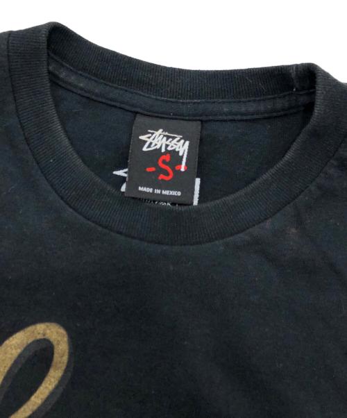 stussy（ステューシー）stussy (ステューシー) ロゴプリントtシャツ ブラック サイズ:Sの古着・服飾アイテム