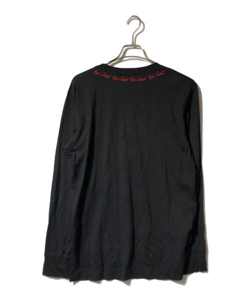 Vivienne Westwood（ヴィヴィアンウエストウッド）Vivienne Westwood (ヴィヴィアンウエストウッド) ロングスリーブカットソー/ロゴ刺繍カットソー ブラック サイズ:3の古着・服飾アイテム