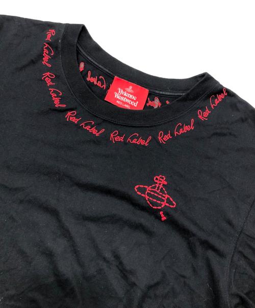 Vivienne Westwood（ヴィヴィアンウエストウッド）Vivienne Westwood (ヴィヴィアンウエストウッド) ロングスリーブカットソー/ロゴ刺繍カットソー ブラック サイズ:3の古着・服飾アイテム