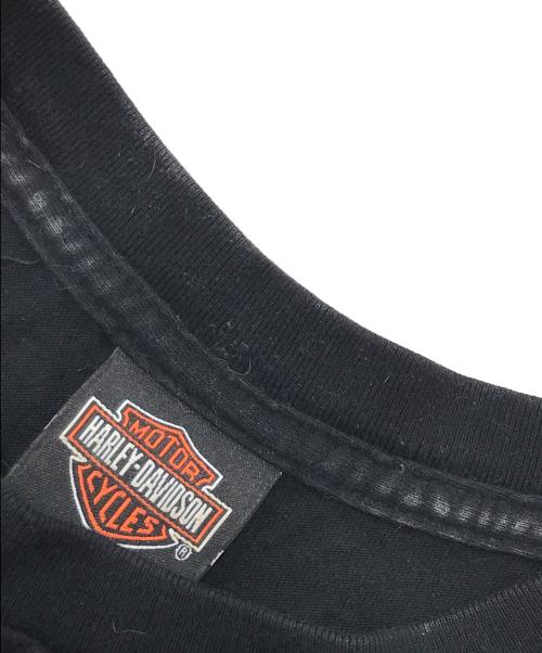 HARLEY-DAVIDSON（ハーレーダビッドソン）HARLEY-DAVIDSON (ハーレーダビッドソン) 両面プリントTシャツ ブラック サイズ:Lの古着・服飾アイテム