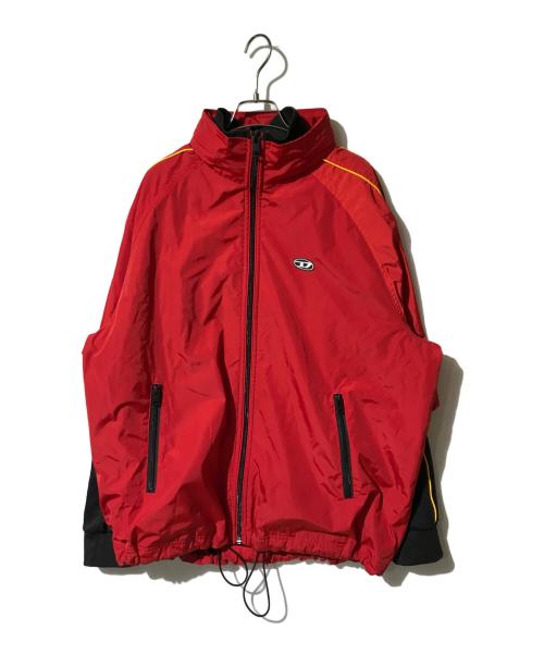DIESEL（ディーゼル）DIESEL (ディーゼル) ナイロンジャケット レッド サイズ:ＸＬの古着・服飾アイテム