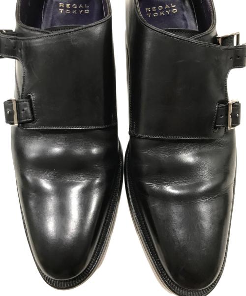 REGAL（リーガル）REGAL (リーガル) ダブルモンクストラップシューズ ブラック サイズ:24.5の古着・服飾アイテム