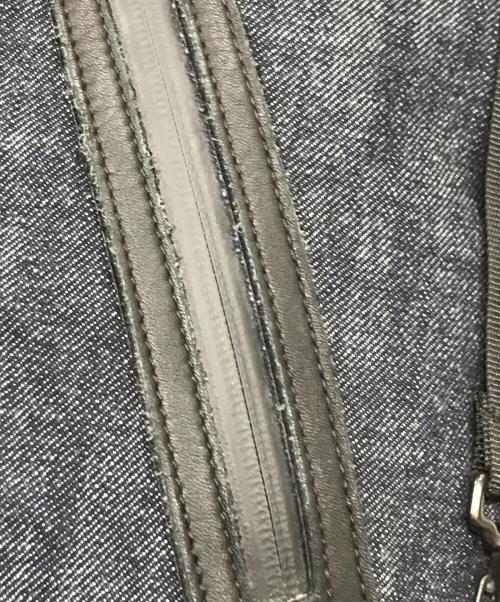 DECADE（ディケイド）DECADE (ディケイド) DELAY (ディレイ) 切替 デニム バックパック ネイビーの古着・服飾アイテム