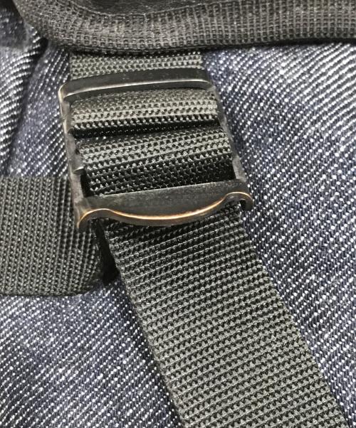 DECADE（ディケイド）DECADE (ディケイド) DELAY (ディレイ) 切替 デニム バックパック ネイビーの古着・服飾アイテム