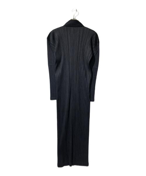 PLEATS PLEASE（プリーツプリーズ）PLEATS PLEASE (プリーツプリーズ) ジッププリーツワンピース ブラック サイズ:3の古着・服飾アイテム