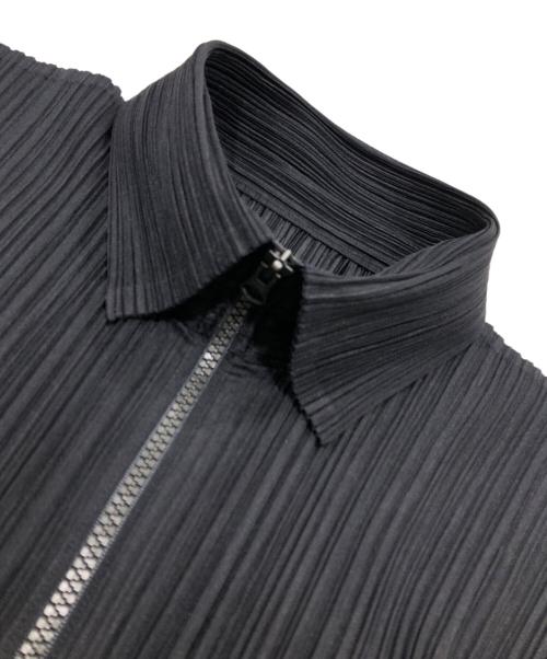 PLEATS PLEASE（プリーツプリーズ）PLEATS PLEASE (プリーツプリーズ) ジッププリーツワンピース ブラック サイズ:3の古着・服飾アイテム