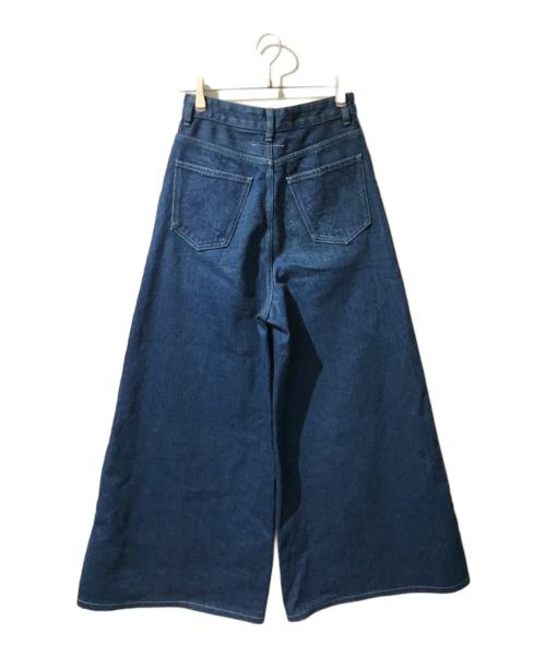 MM6 Maison Margiela（エムエムシックスメゾンマルジェラ）MM6 Maison Margiela (エムエムシックスメゾンマルジェラ) ワイドデニムパンツ ブルー サイズ:38の古着・服飾アイテム