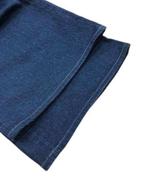 MM6 Maison Margiela（エムエムシックスメゾンマルジェラ）MM6 Maison Margiela (エムエムシックスメゾンマルジェラ) ワイドデニムパンツ ブルー サイズ:38の古着・服飾アイテム