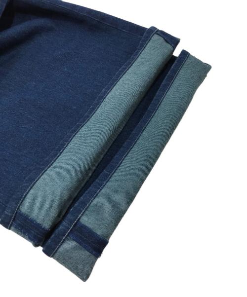 MM6 Maison Margiela（エムエムシックスメゾンマルジェラ）MM6 Maison Margiela (エムエムシックスメゾンマルジェラ) ワイドデニムパンツ ブルー サイズ:38の古着・服飾アイテム