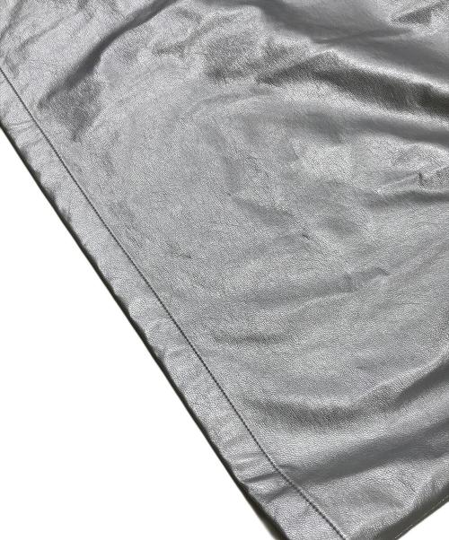 HeRIN.CYE（ヘリンドットサイ）HeRIN.CYE (ヘリンドットサイ) Leather like long dress シルバー サイズ:FREEの古着・服飾アイテム