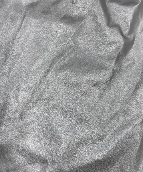 HeRIN.CYE（ヘリンドットサイ）HeRIN.CYE (ヘリンドットサイ) Leather like long dress シルバー サイズ:FREEの古着・服飾アイテム