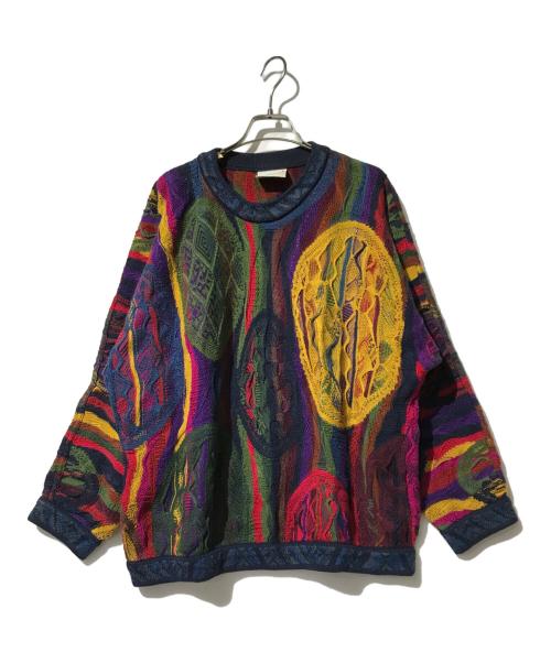Coogi（クージー）Coogi (クージー) 3Ｄニット マルチカラー サイズ:Mの古着・服飾アイテム
