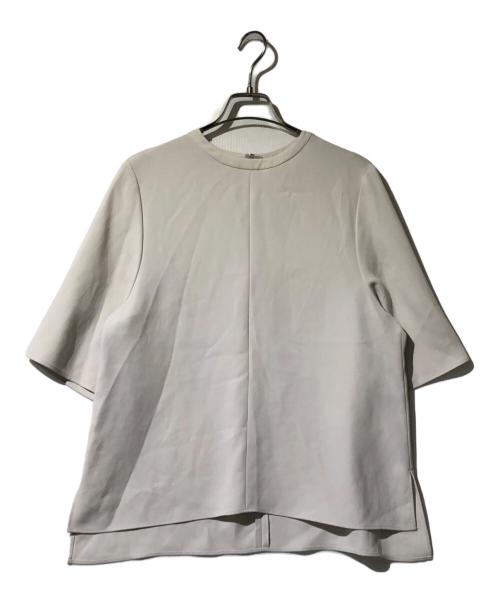 SOEJU（ソージュ）SOEJU (ソージュ) ライトクロスクルーネックブラウス アイボリー サイズ:Lの古着・服飾アイテム