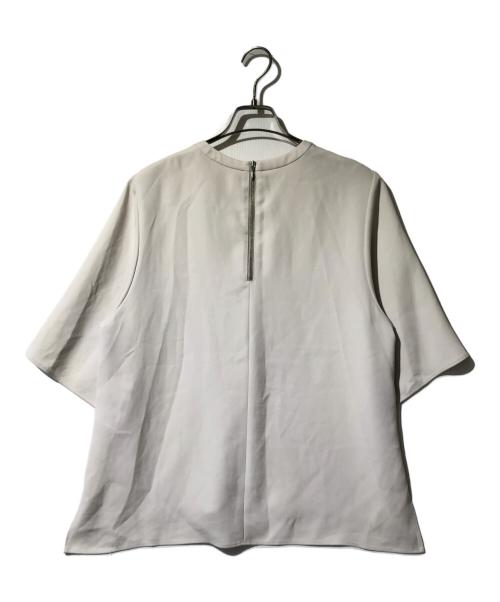 SOEJU（ソージュ）SOEJU (ソージュ) ライトクロスクルーネックブラウス アイボリー サイズ:Lの古着・服飾アイテム