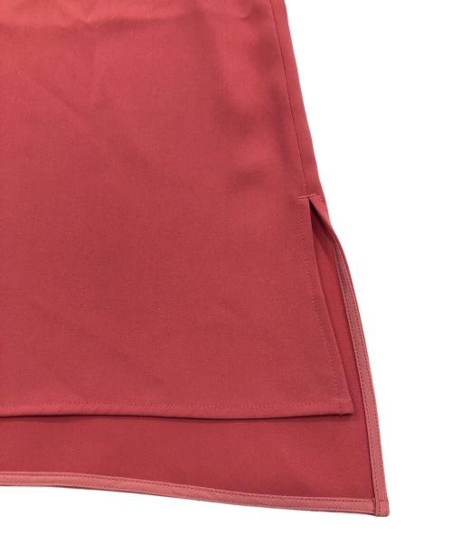 SOEJU（ソージュ）SOEJU (ソージュ) ジョーゼットバックリボンフレアスリーブブラウス レッド サイズ:Lの古着・服飾アイテム