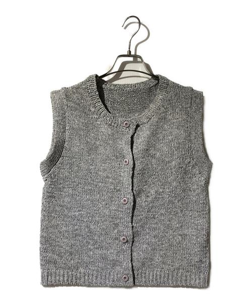 PLEATS PLEASE（プリーツプリーズ）PLEATS PLEASE (プリーツプリーズ) ニットベスト グレー サイズ:3の古着・服飾アイテム