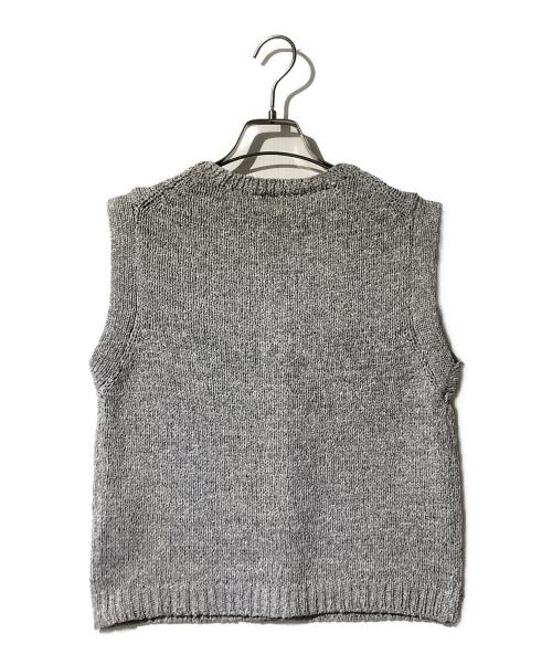 PLEATS PLEASE（プリーツプリーズ）PLEATS PLEASE (プリーツプリーズ) ニットベスト グレー サイズ:3の古着・服飾アイテム
