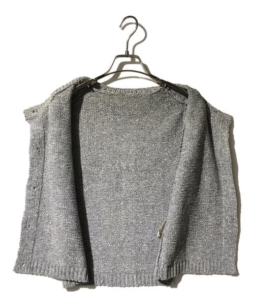 PLEATS PLEASE（プリーツプリーズ）PLEATS PLEASE (プリーツプリーズ) ニットベスト グレー サイズ:3の古着・服飾アイテム