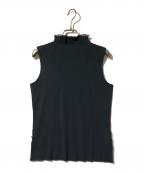 PLEATS PLEASEプリーツプリーズ）の古着「ノースリーブプリーツカットソー」｜ブラック