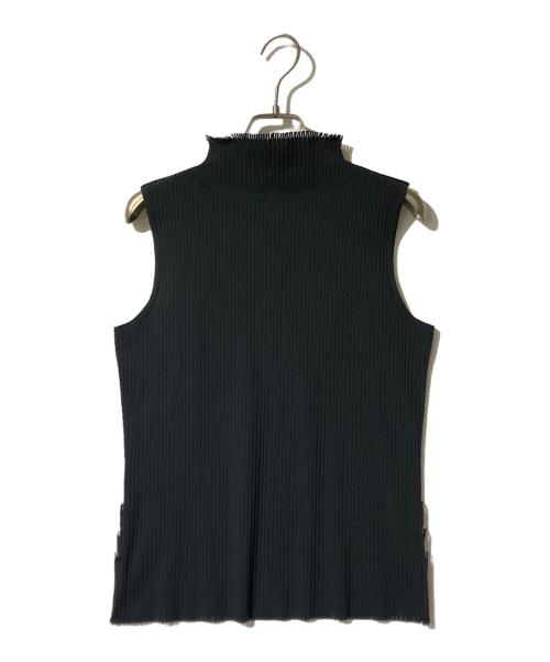 PLEATS PLEASE（プリーツプリーズ）PLEATS PLEASE (プリーツプリーズ) ノースリーブプリーツカットソー ブラック サイズ:3の古着・服飾アイテム