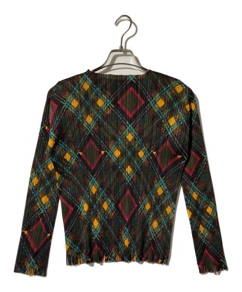 PLEATS PLEASE（プリーツプリーズ）PLEATS PLEASE (プリーツプリーズ) 総柄プリーツカットソー マルチカラー サイズ:3の古着・服飾アイテム