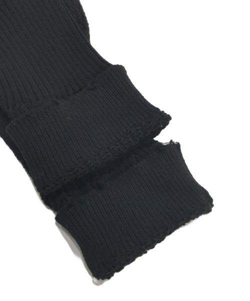 PERVERZE（パーバーズ）PERVERZE (パーバーズ) Patch Knit Top ブラック サイズ:Fの古着・服飾アイテム