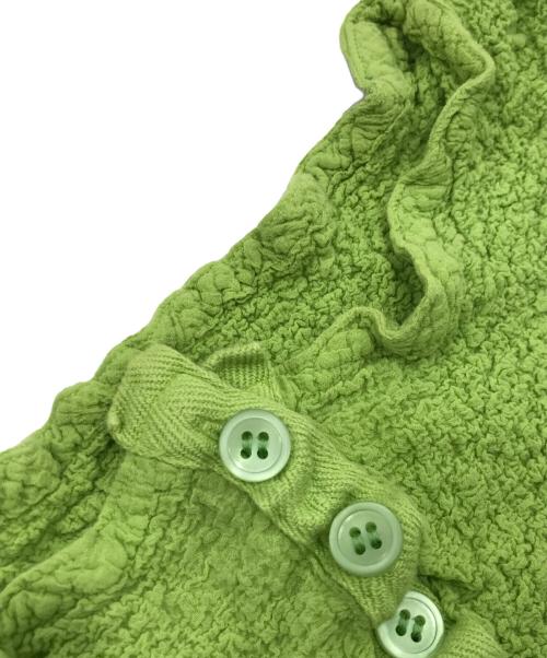 me ISSEY MIYAKE（ミーイッセイ ミヤケ）me ISSEY MIYAKE (ミーイッセイ ミヤケ) ヘンリーネックストレッチカットソー グリーン サイズ:-の古着・服飾アイテム