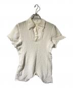 PLEATS PLEASEプリーツプリーズ）の古着「ストレッチプリーツカットソー/CAULIFLOWER COLOR TOPS」｜アイボリー