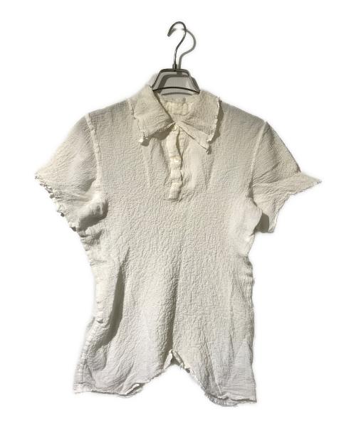 PLEATS PLEASE（プリーツプリーズ）PLEATS PLEASE (プリーツプリーズ) ストレッチプリーツカットソー/CAULIFLOWER COLOR TOPS アイボリー サイズ:-の古着・服飾アイテム