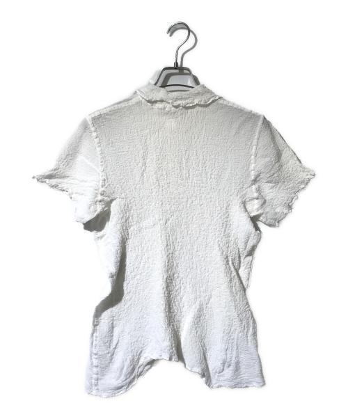 PLEATS PLEASE（プリーツプリーズ）PLEATS PLEASE (プリーツプリーズ) ストレッチプリーツカットソー/CAULIFLOWER COLOR TOPS アイボリー サイズ:-の古着・服飾アイテム