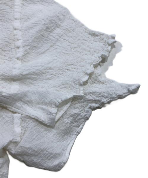 PLEATS PLEASE（プリーツプリーズ）PLEATS PLEASE (プリーツプリーズ) ストレッチプリーツカットソー/CAULIFLOWER COLOR TOPS アイボリー サイズ:-の古着・服飾アイテム