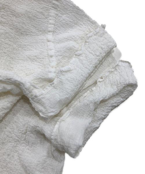 PLEATS PLEASE（プリーツプリーズ）PLEATS PLEASE (プリーツプリーズ) ストレッチプリーツカットソー/CAULIFLOWER COLOR TOPS アイボリー サイズ:-の古着・服飾アイテム