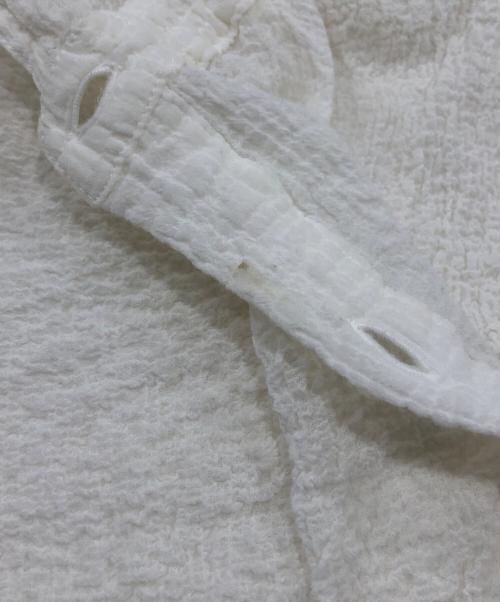 PLEATS PLEASE（プリーツプリーズ）PLEATS PLEASE (プリーツプリーズ) ストレッチプリーツカットソー/CAULIFLOWER COLOR TOPS アイボリー サイズ:-の古着・服飾アイテム