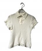 PLEATS PLEASEプリーツプリーズ）の古着「ストレッチプリーツカットソー」｜アイボリー