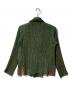 ISSEY MIYAKE FETE (イッセイミヤケフェット) プリーツテーラードジャケット ベージュ×グリーン サイズ:03：15000円