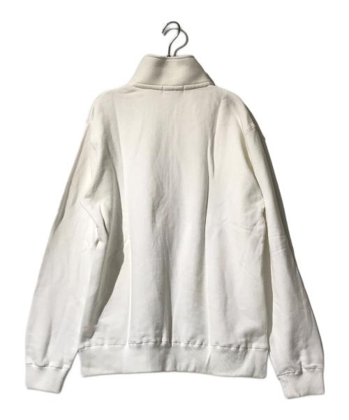 Cabaret Poval（キャバレーポバール）Cabaret Poval (キャバレーポバール) ハーフジップスウェット ホワイト サイズ:XLの古着・服飾アイテム