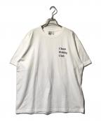 CHAOS FISHING CLUBカオスフィッシングクラブ）の古着「ロゴtシャツ」｜ホワイト