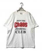 CHAOS FISHING CLUBカオスフィッシングクラブ）の古着「ロゴtシャツ」｜ホワイト