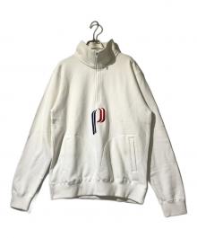 CAB POVAL（キャバレー ポヴァール）の古着「ハーフジップスウェット」｜ホワイト