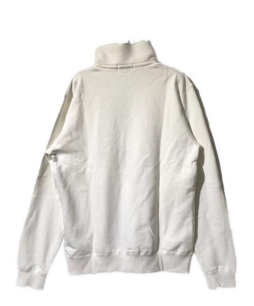 CAB POVAL（キャバレー ポヴァール）CAB POVAL (キャバレー ポヴァール) ハーフジップスウェット ホワイト サイズ:Lの古着・服飾アイテム