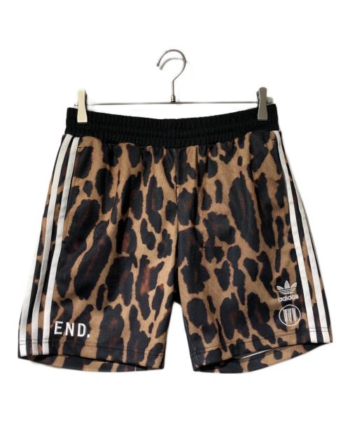 adidas（アディダス）adidas (アディダス) NEIGHBORHOOD (ネイバーフッド) レオパードショートパンツ ブラック サイズ:Mの古着・服飾アイテム