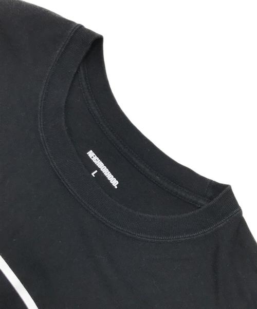 NEIGHBORHOOD（ネイバーフッド）NEIGHBORHOOD (ネイバーフッド) NH TEE LS-7 02/ロゴプリントカットソー ブラック サイズ:LARGEの古着・服飾アイテム