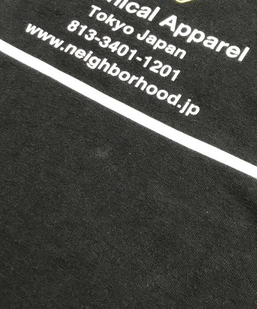 NEIGHBORHOOD（ネイバーフッド）NEIGHBORHOOD (ネイバーフッド) NH TEE LS-7 02/ロゴプリントカットソー ブラック サイズ:LARGEの古着・服飾アイテム