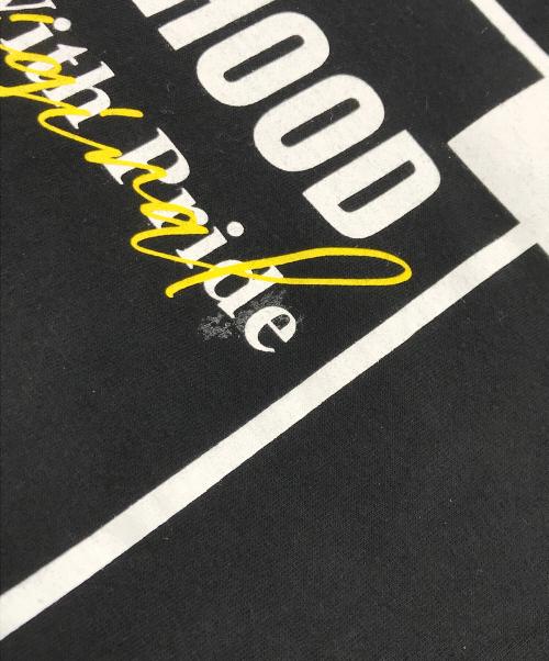 NEIGHBORHOOD（ネイバーフッド）NEIGHBORHOOD (ネイバーフッド) NH TEE LS-7 02/ロゴプリントカットソー ブラック サイズ:LARGEの古着・服飾アイテム