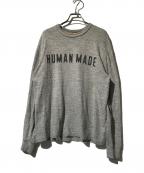 HUMAN MADEヒューマンメイド）の古着「ロングスリーブカットソー」｜グレー