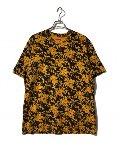 SUPREME シュプリーム 18FW Floral Logo Tee フローラルロゴ 半袖Tシャツ ゴールド コットン サイズL 美品 中古 4b010631 SUPREME シュプリーム 18FW Floral Logo Tee フローラルロゴ 半袖T