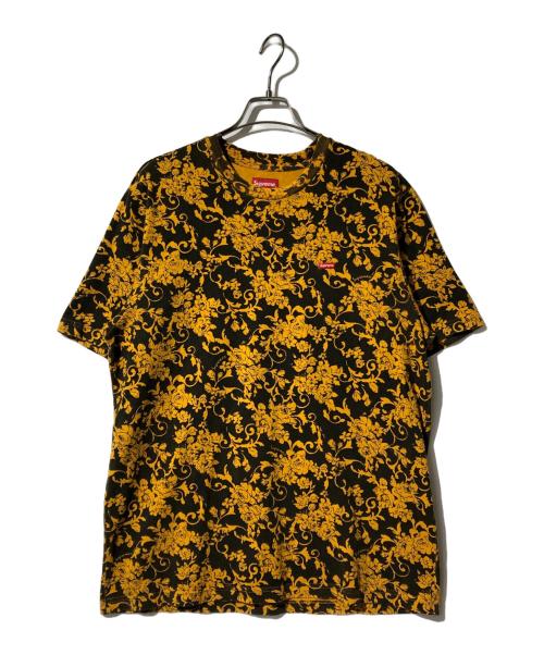 SUPREME（シュプリーム）SUPREME (シュプリーム) Small box logo tee black floral オレンジ サイズ:Mの古着・服飾アイテム